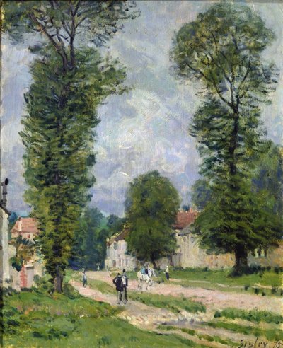 El camino a Marly-le-Roi, o El camino a Versalles, 1875 de Alfred Sisley